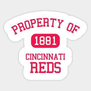 Property of Cincinnati Reds Sticker